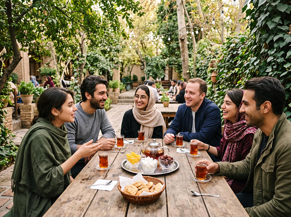 کافه‌گردی در محله‌ی قدیمی