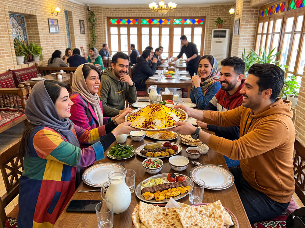 شام دورهمی چهارشنبه‌شب